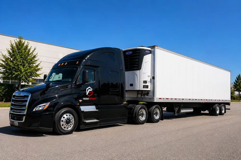 Refrigerated trailer for temperature-controlled full truckload shipments